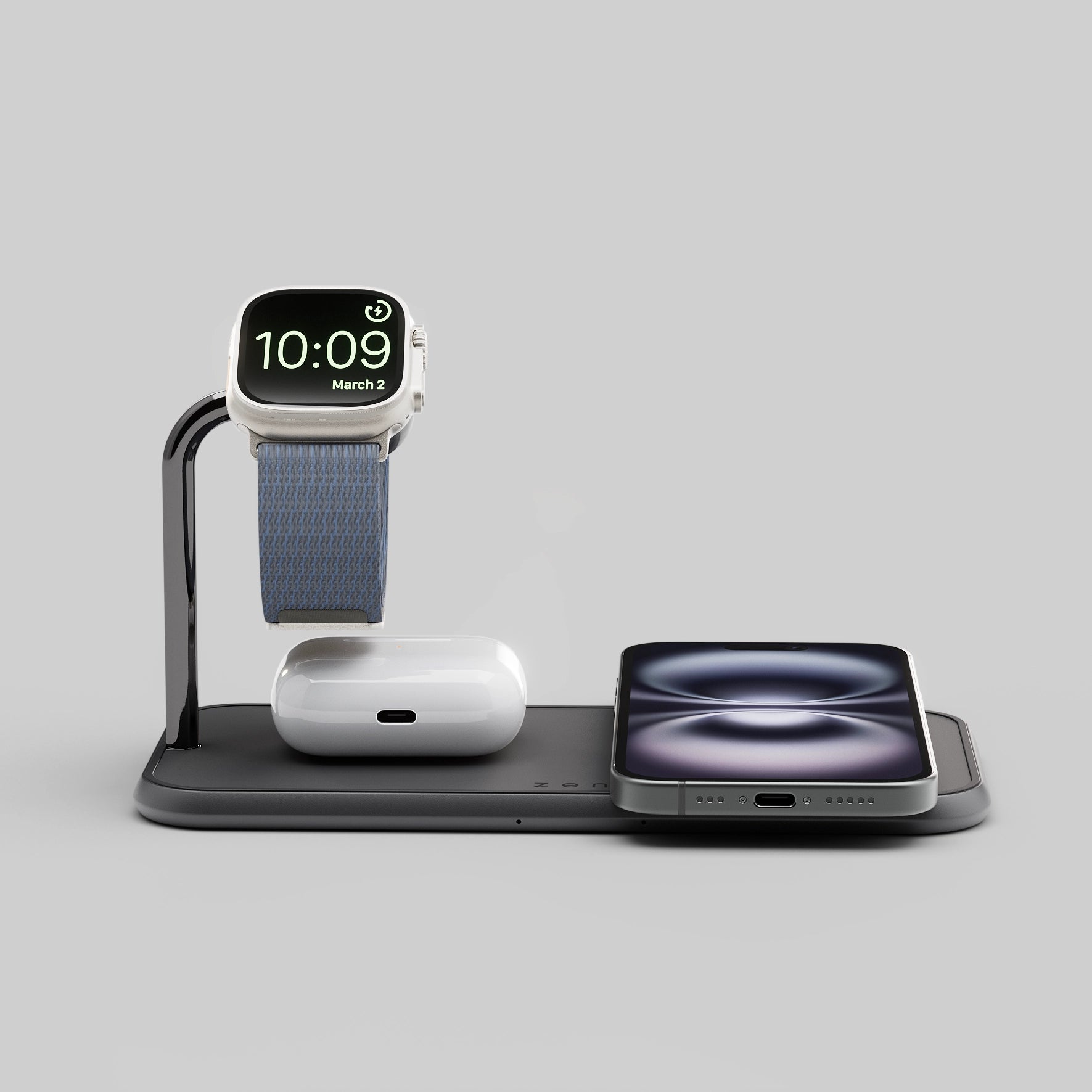 Dual+Watch Aluminium Wireless Charger - Image 2