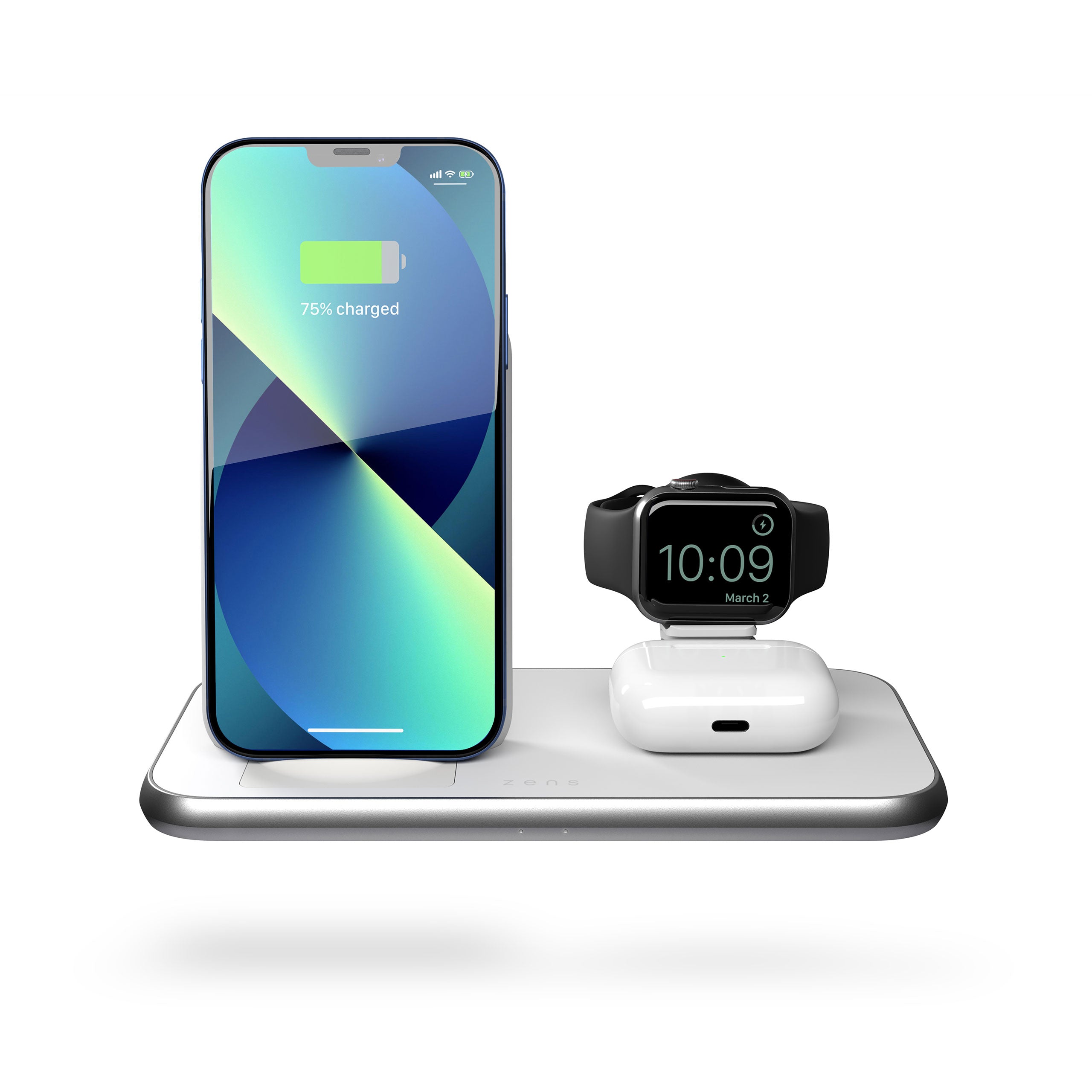 4 in 1 Stand+Watch Wireless Charger Aluminium - Image 6