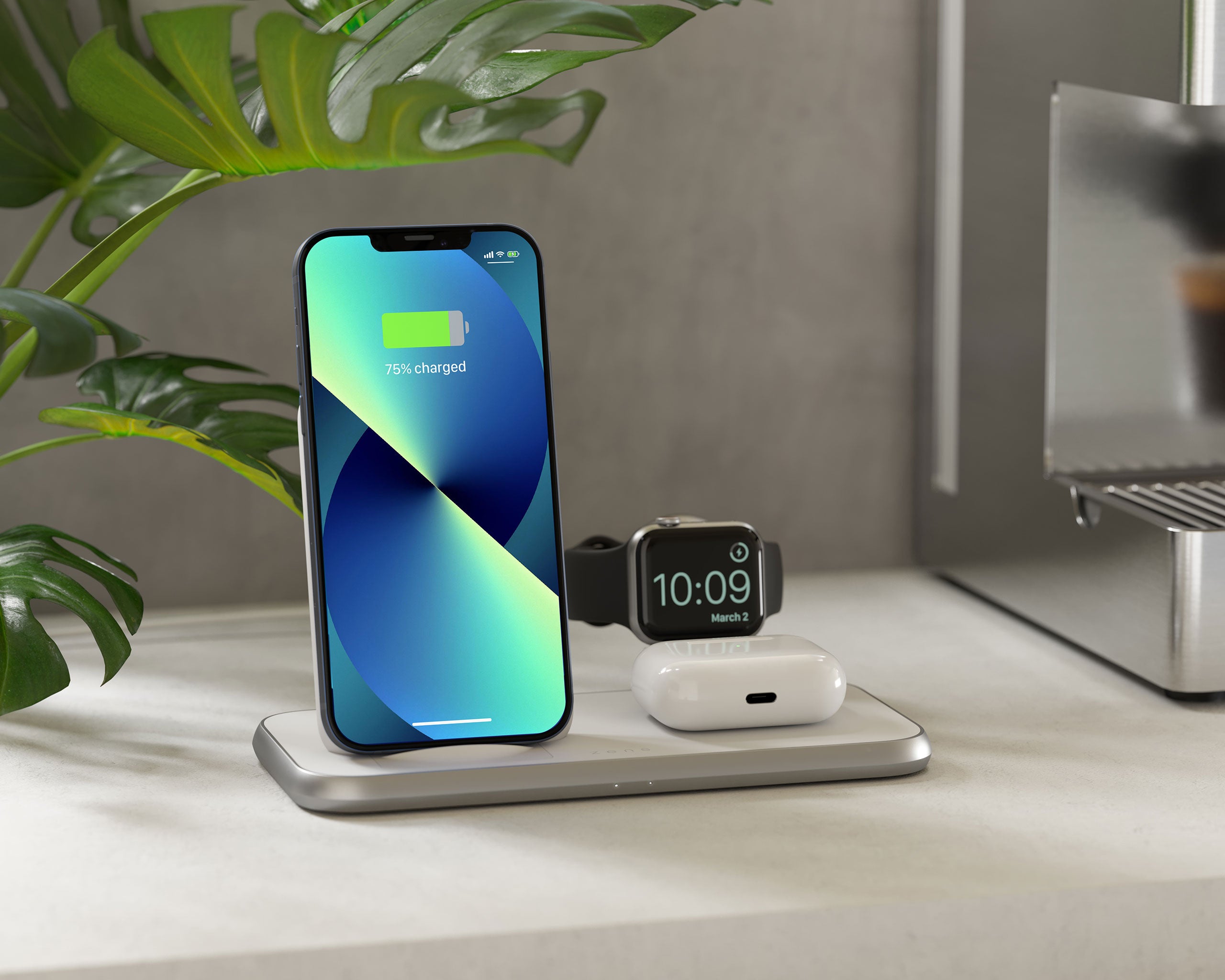 4 in 1 Stand+Watch Wireless Charger Aluminium - Image 8